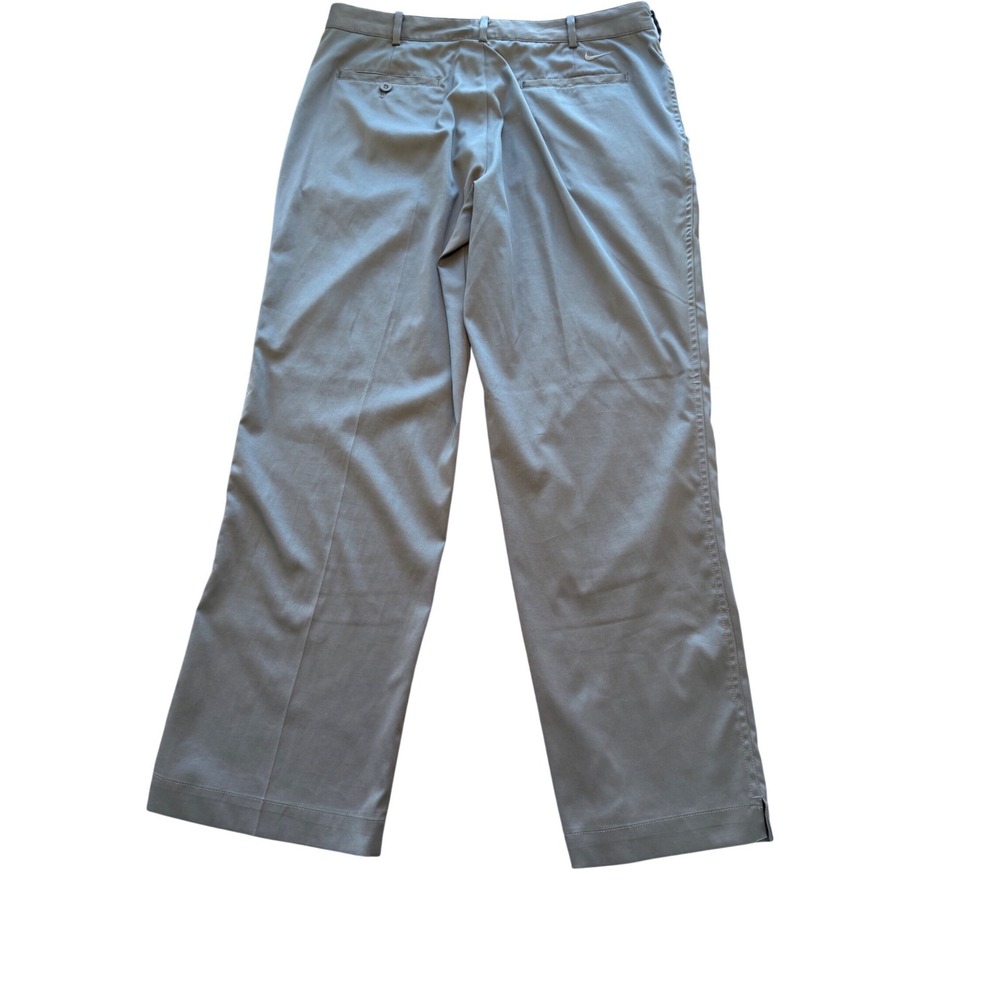 Nike Golf Dri-FIT Mens Gray Flat Front Performance Golf Pants 34x30 Stretch
